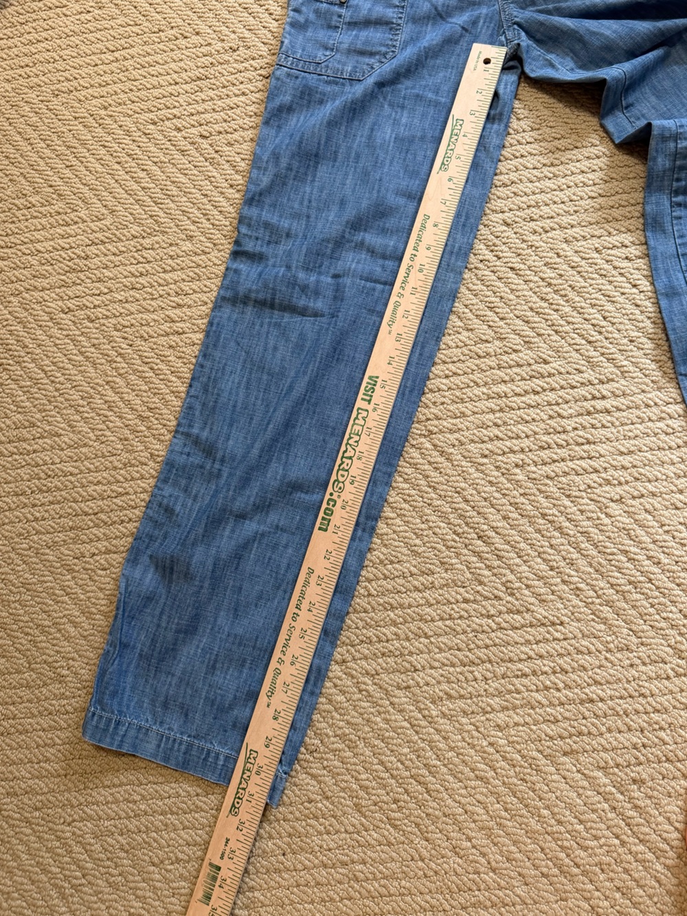 Pilcro and the Letterpress Light Blue Wide-Leg Denim Jeans - Picture 5 of 6